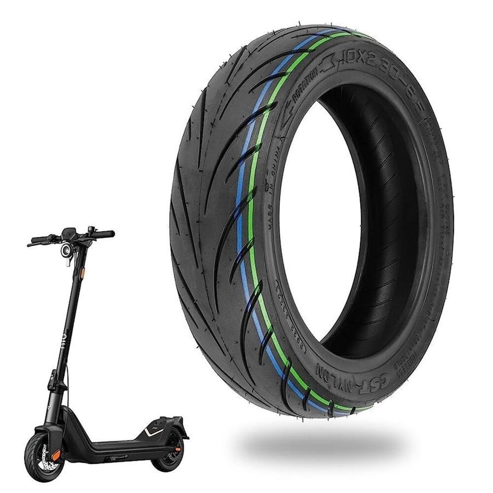 10x2.30-6.5 Tire 10 Inch Tubeless Tire for NIU KQi2 Pro Electric Scooter 1 Pc